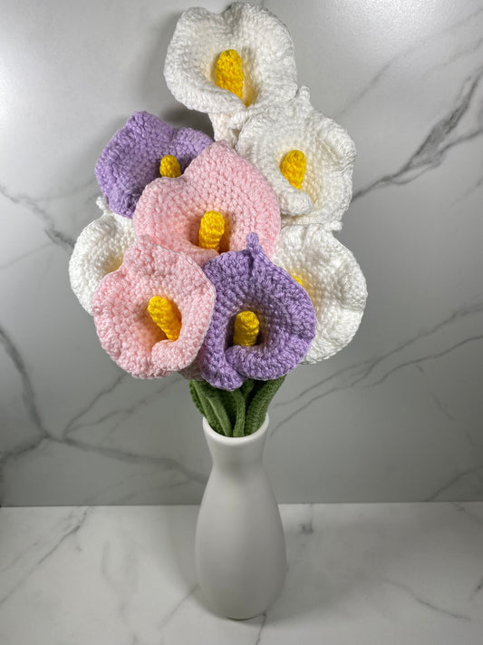 Crochet Calla Lilies.