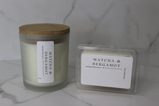 Match & Bergamot Candle & Wax Cubes.