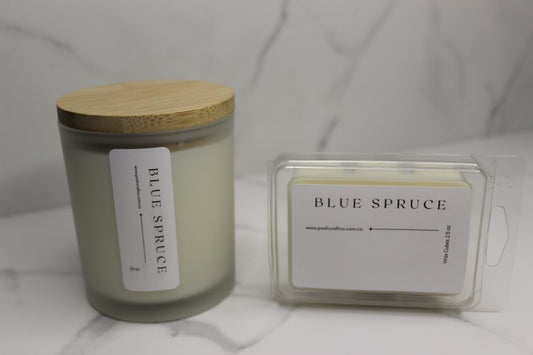 Blue Spruce. Candle & Wax Cubes